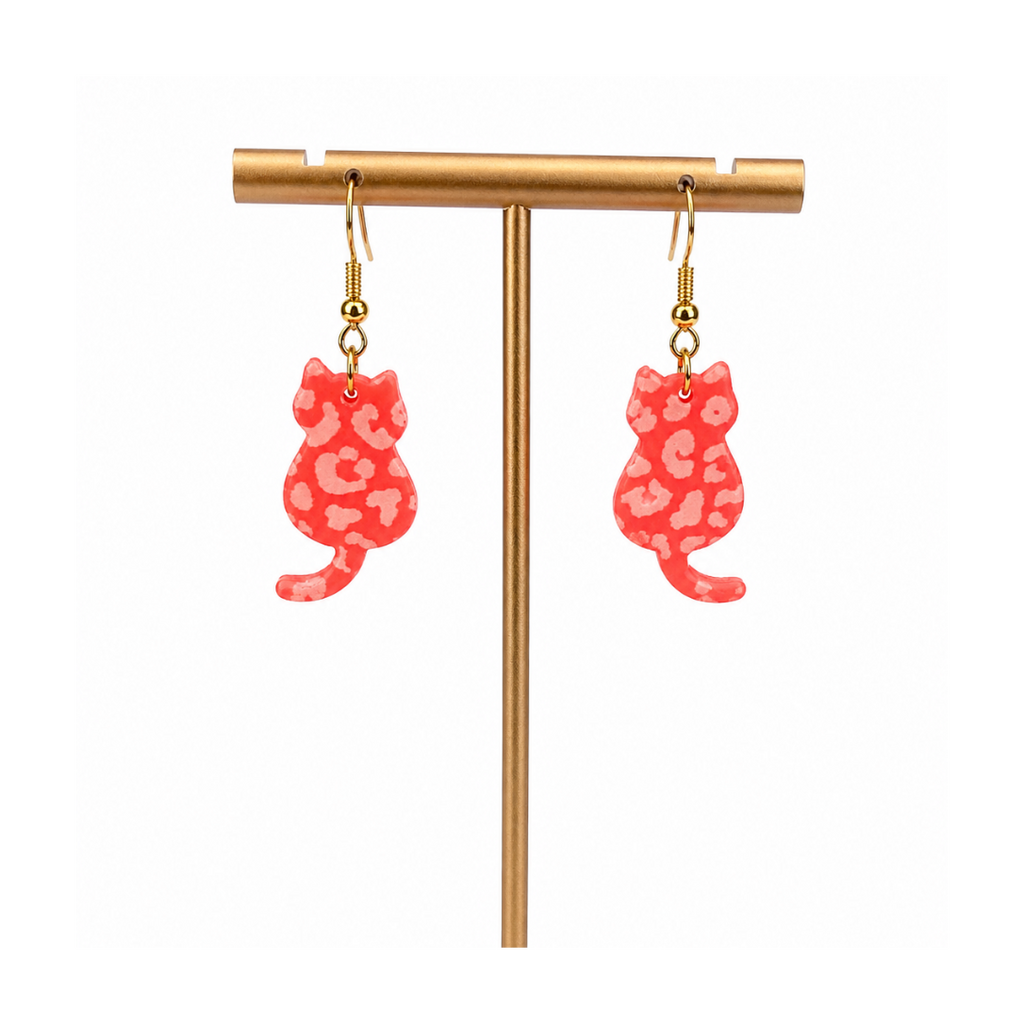 Boucles d'oreilles chats