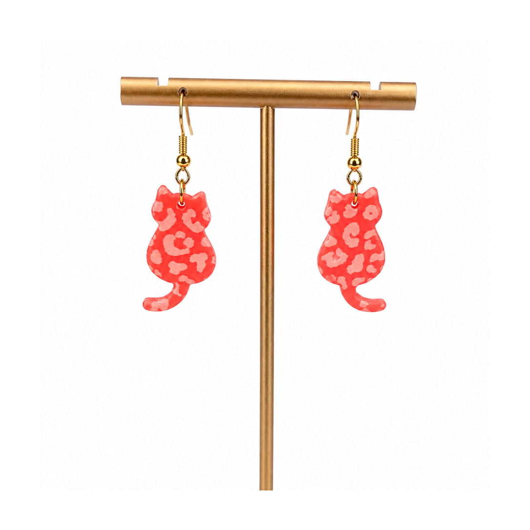 Boucles d'oreilles chats