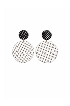 Boucles d'oreilles rondes à petits pois