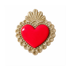Broche coeur ex-voto