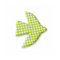 Broche oiseau Matisse verte à pois