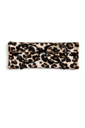 Étui à lunettes tissu lin leopard