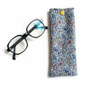 Étui à lunettes liberty bleu et vert
