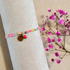 Bracelet en cordons Liberty fluo
