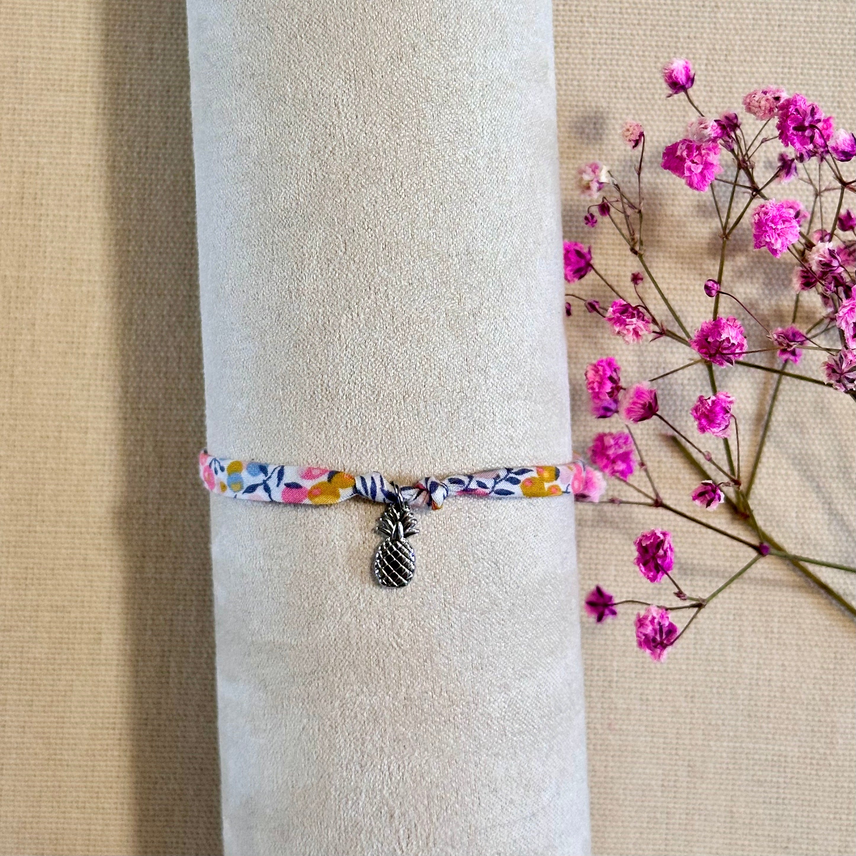 Bracelet en cordons Liberty ananas