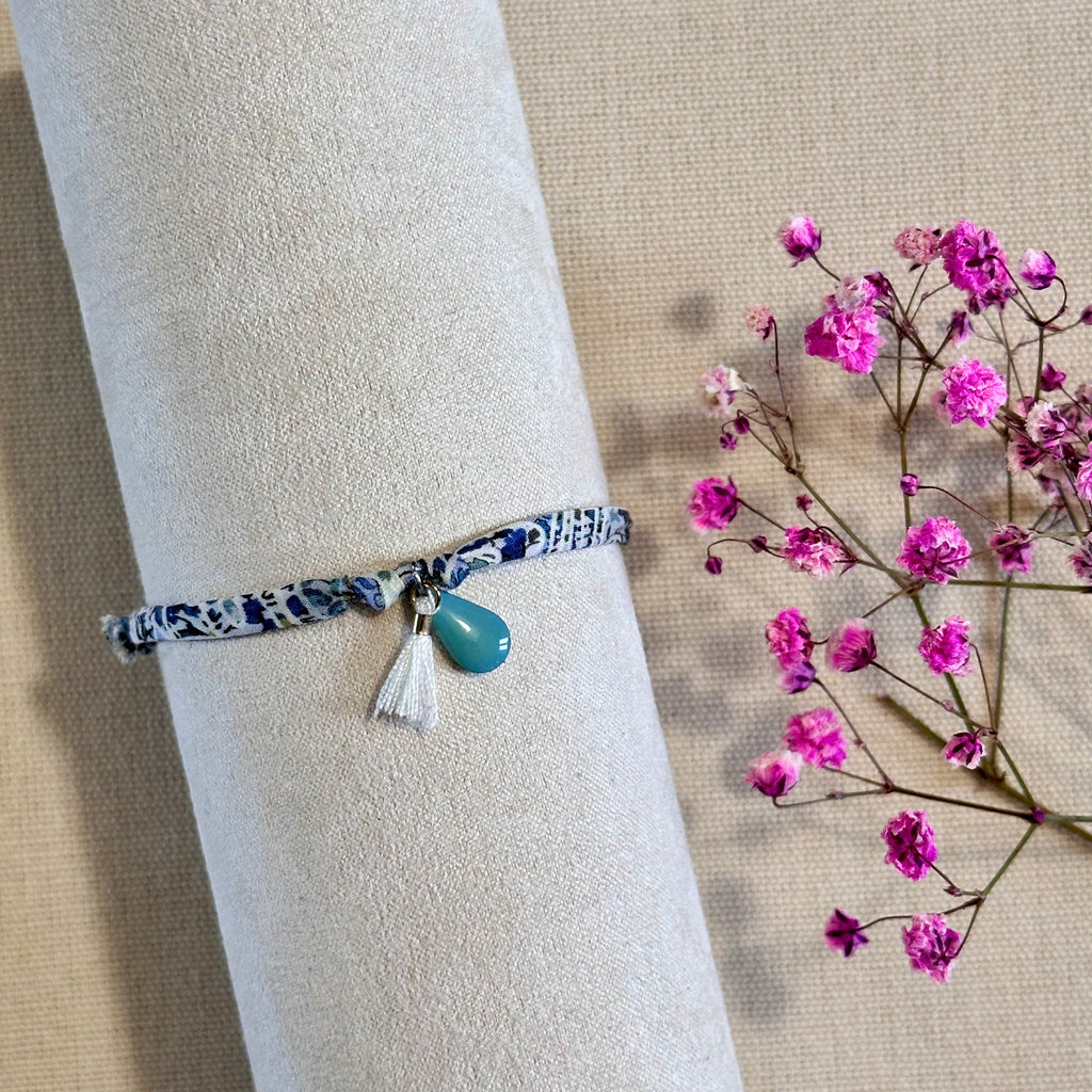 Bracelet en cordons Liberty tons neutres (Copie)