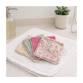 Lot de 4 lingettes démaquillantes fleurs