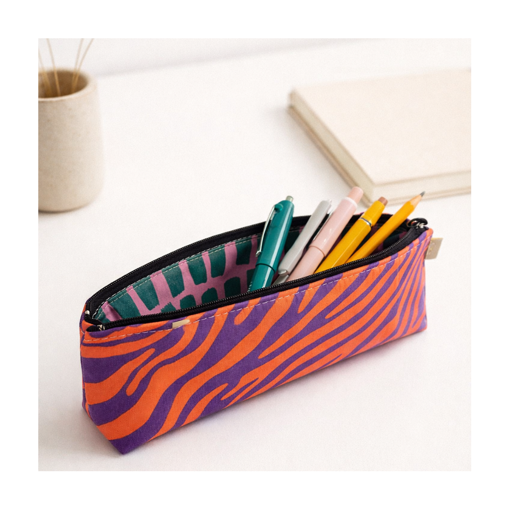 Trousse format école zebre fluo