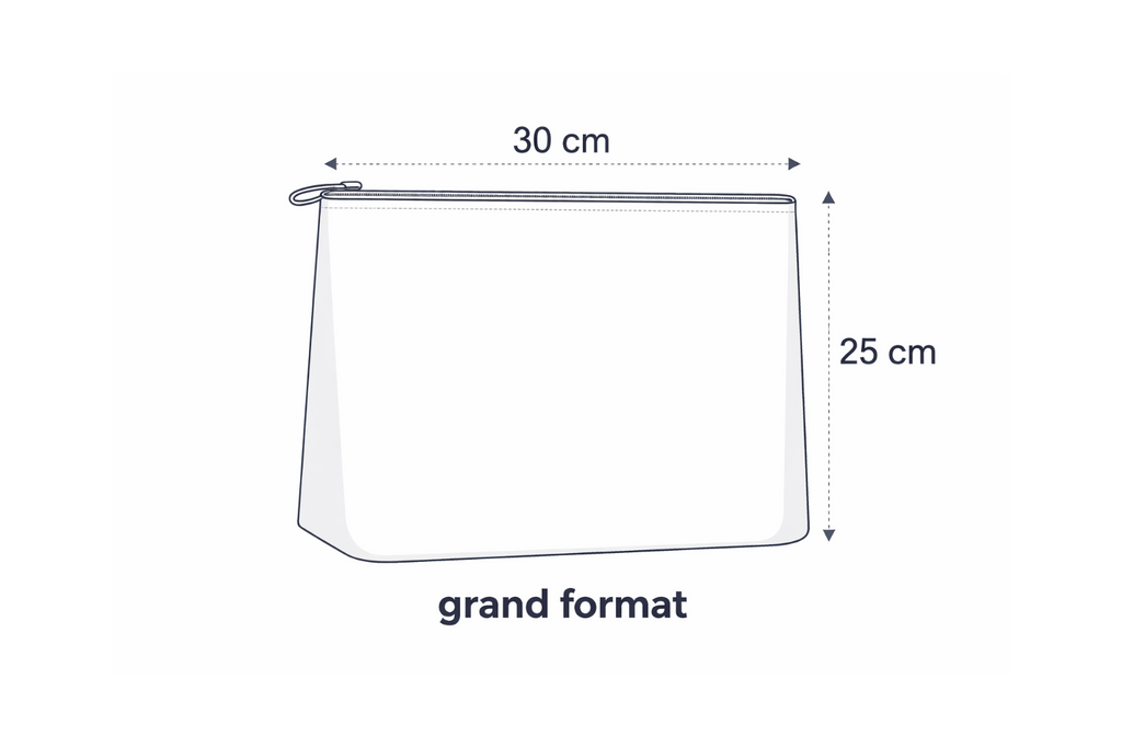 Trousse de toilette vichy bleu