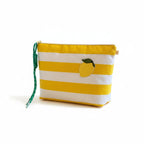 Trousse de toilette rayures et citron