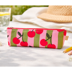 Trousse format école grosses rayures et cerises