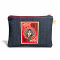 Trousse en jean écusson Make Art