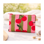 Trousse rayures et cerises