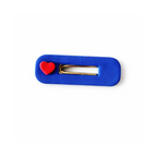 Barrettes bleues avec petit coeur