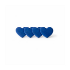Barrettes coeurs verts ou bleus