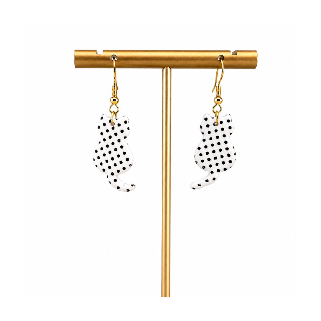 Boucles d'oreilles chats