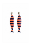 Boucles d'oreilles poissons rayures