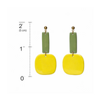 Boucles d'oreilles graphiques rectangle et carré
