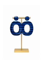 Boucles d'oreilles grand format rayures
