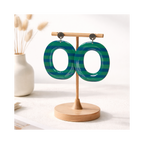 Boucles d'oreilles grand format rayures