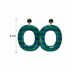 Boucles d'oreilles grand format rayures