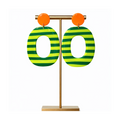Boucles d'oreilles grand format rayures