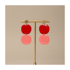 Boucles d'oreilles aux pampilles organiques