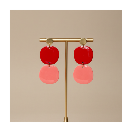Boucles d'oreilles aux pampilles organiques
