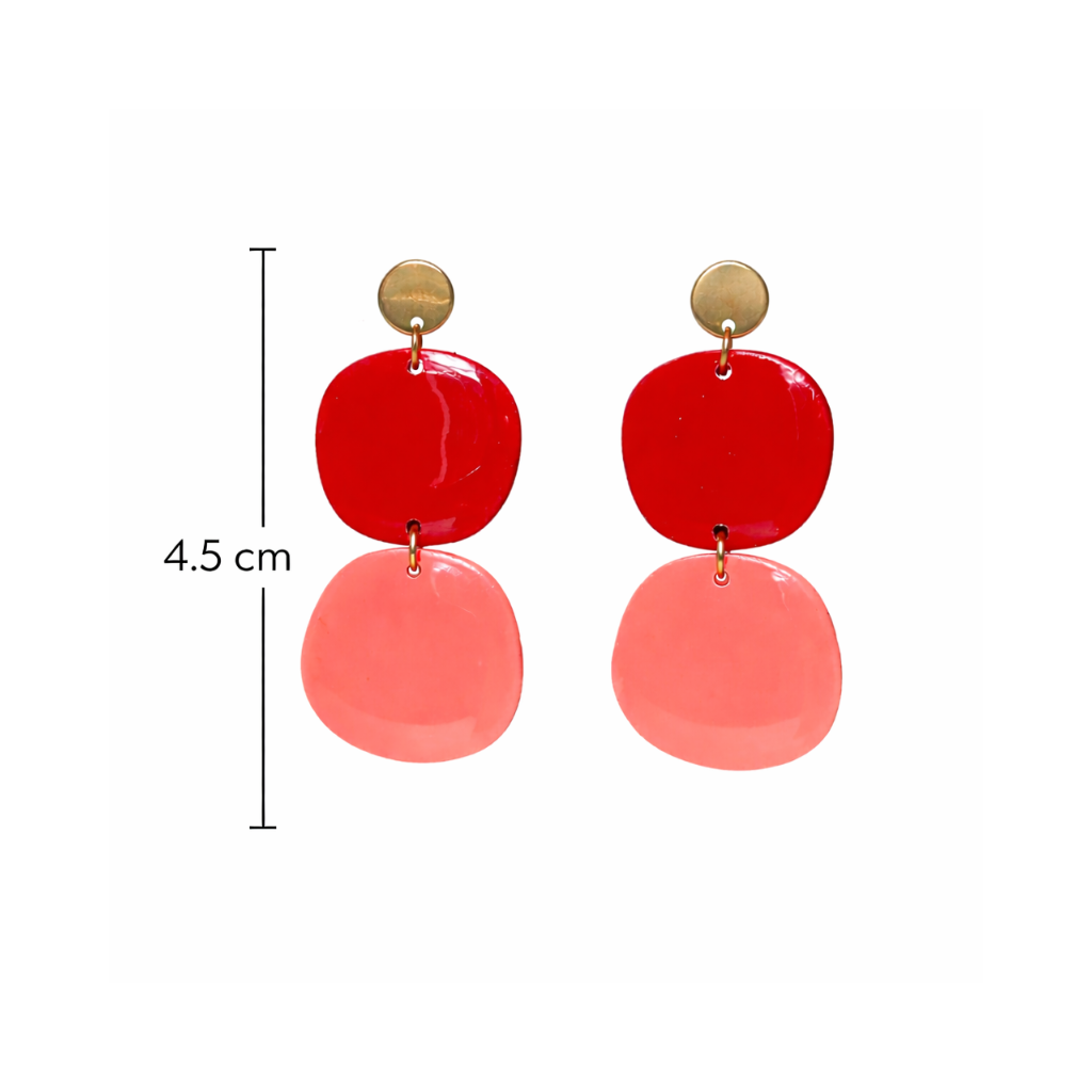 Boucles d'oreilles aux pampilles organiques