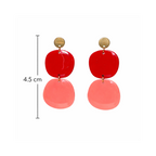 Boucles d'oreilles aux pampilles organiques
