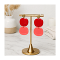 Boucles d'oreilles aux pampilles organiques