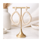 Boucles d'oreilles grand format leopard