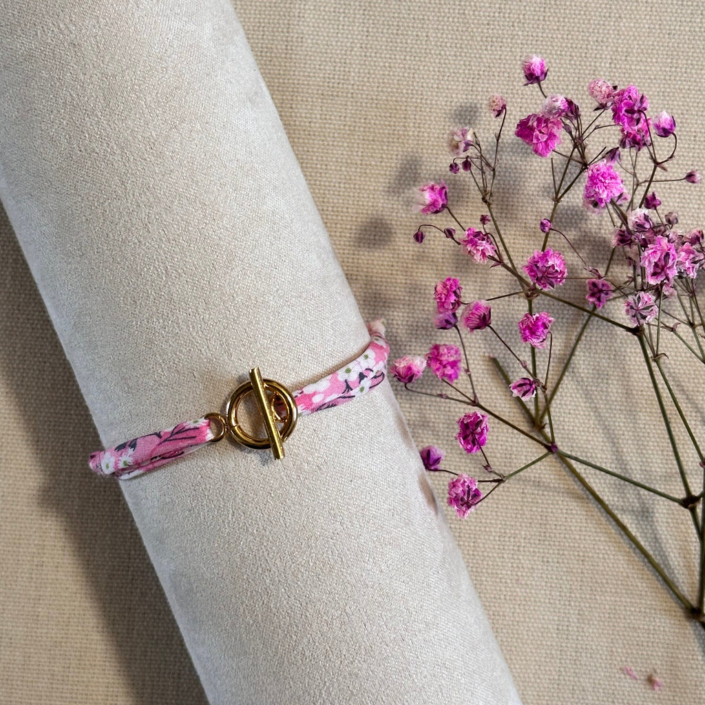 Bracelet cordon Liberty attache dorée