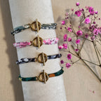 Bracelet cordon Liberty attache dorée