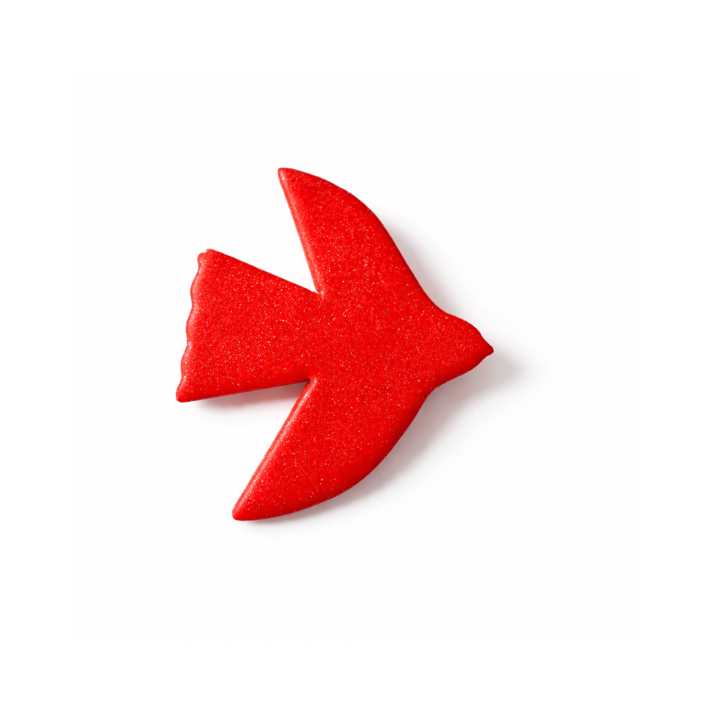 Broche oiseau Matisse 4 couleurs