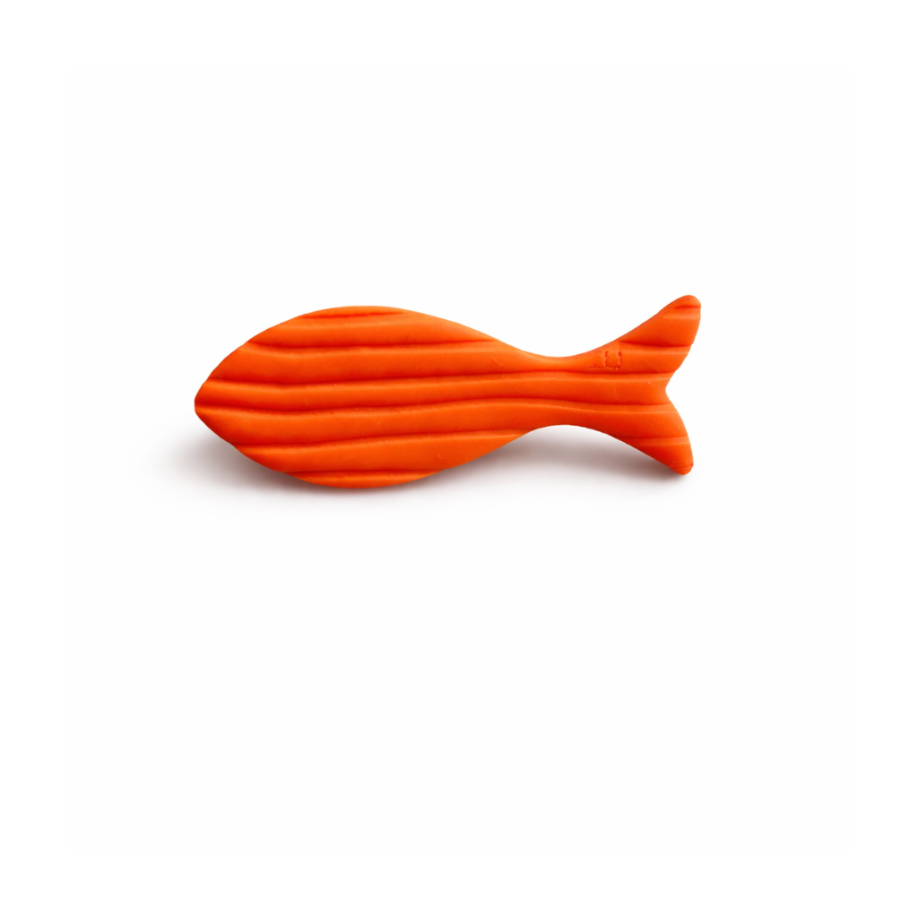Broche oiseau et poissons orange