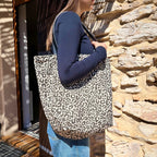Sac cabas coton leopard