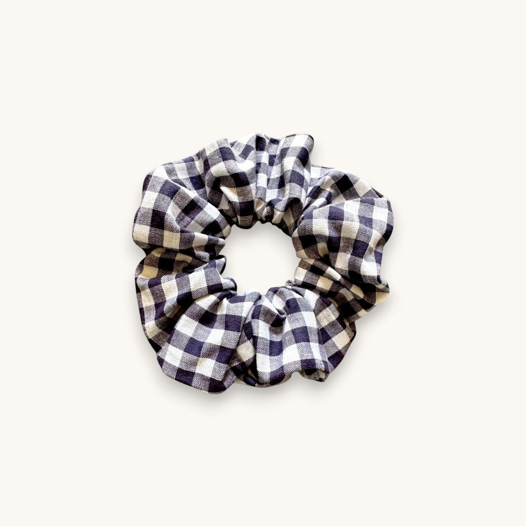 Chouchou à cheveux en coton motif vichy