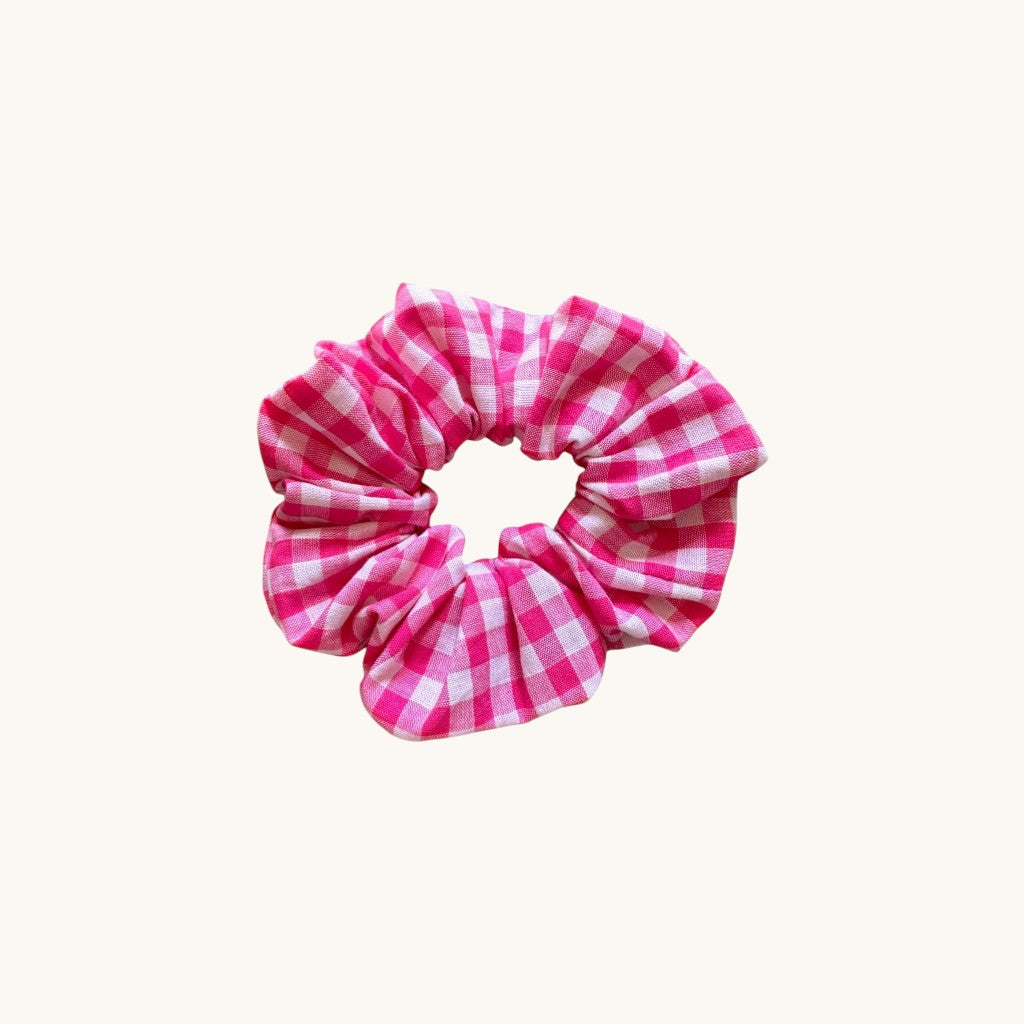 Chouchou à cheveux en coton motif vichy