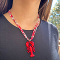Collier cordon Liberty et langouste