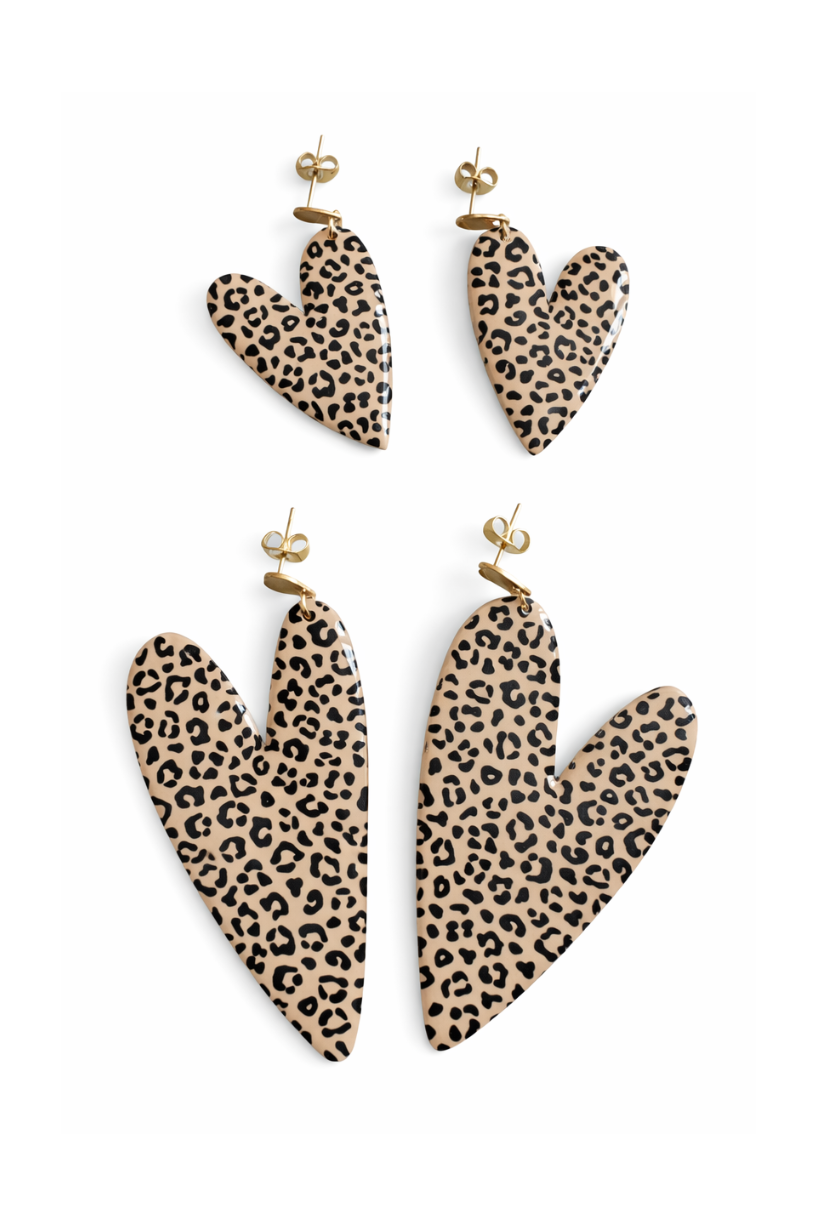 Boucles d'oreilles grands leopard
