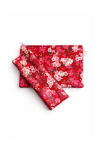 Étui à lunettes tissu japonais rouge