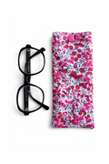 Étui à lunettes liberty baies rouges et bleues
