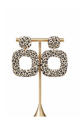 Boucles d'oreilles grand format leopard classique
