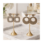 Boucles d'oreilles grand format leopard classique