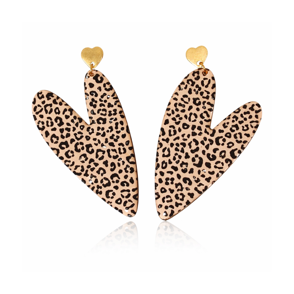 Boucles d'oreilles grands leopard
