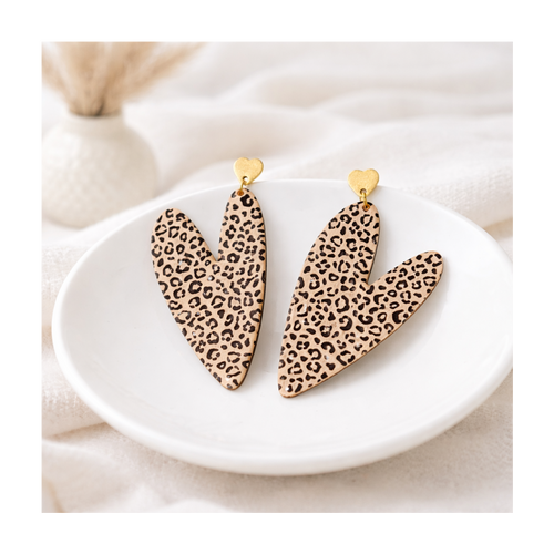 Boucles d'oreilles grands leopard