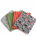 Lot de 4 lingettes démaquillantes papillon