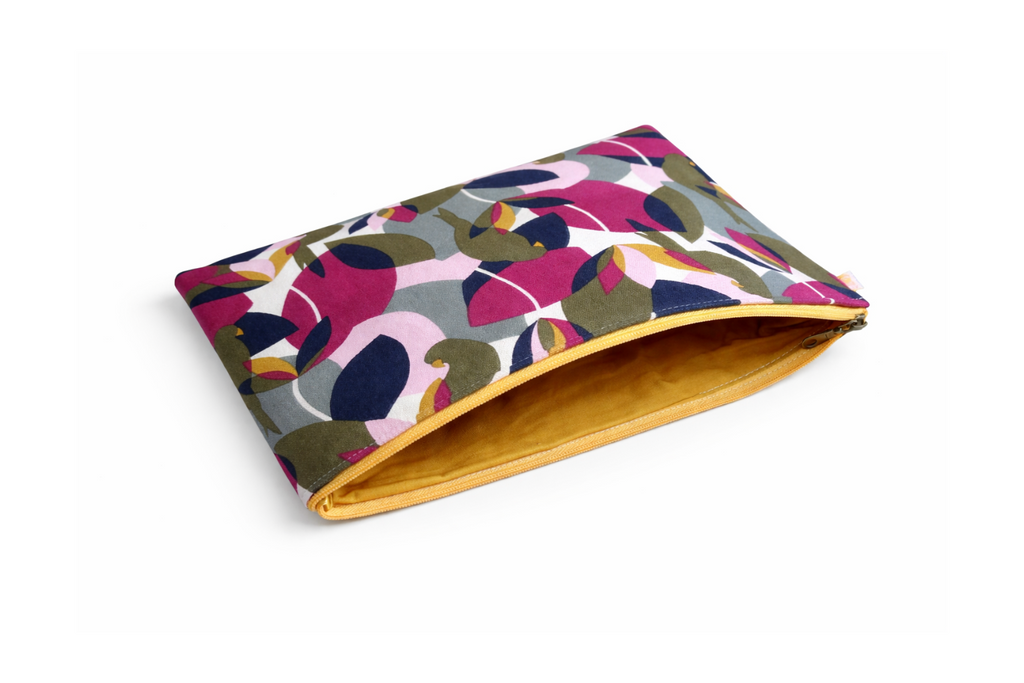 Housse d'ordinateur portable feuilles et perroquets