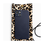 Pochette téléphone à bandoulière leopard